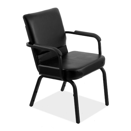 Officesource OS Big & Tall Collection Big and Tall Stack Chair with Black Frame 10BT11AVBK